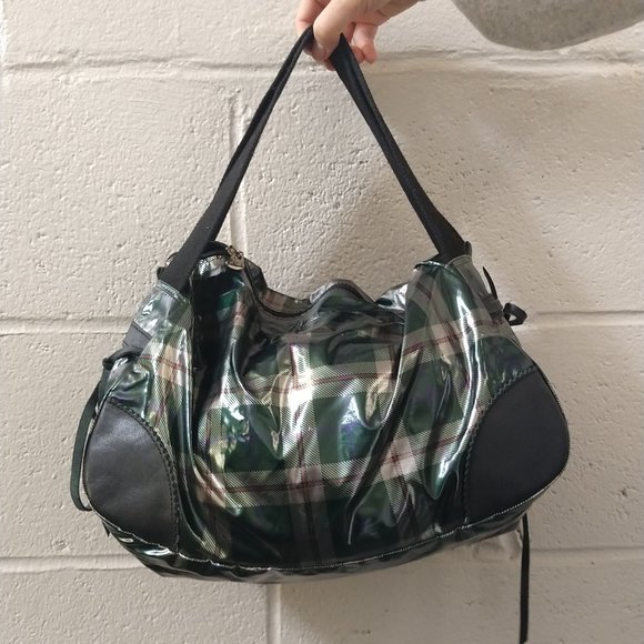 Jack Gomme Light Handbag - Green Check - Picture 3 of 15